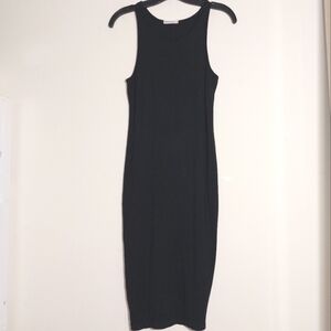 Marine Layer Classic Black Sleeveless Midi Dress